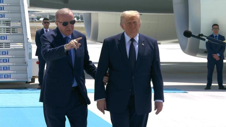 36. NATO Zirvesi başladı Cumhurbaşkanı Erdoğan, ABD Başkanı Trumpı karşıladı...