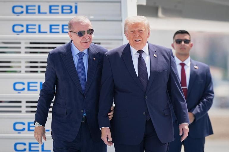 36. NATO Zirvesi başladı Cumhurbaşkanı Erdoğan, ABD Başkanı Trumpı karşıladı...