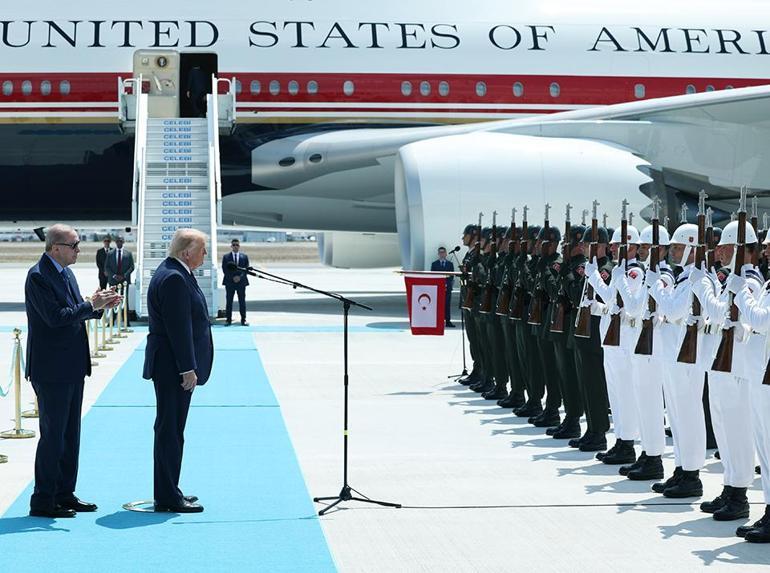 Cumhurbaşkanı Erdoğandan ABD Başkanı Trumpa sıcak karşılama