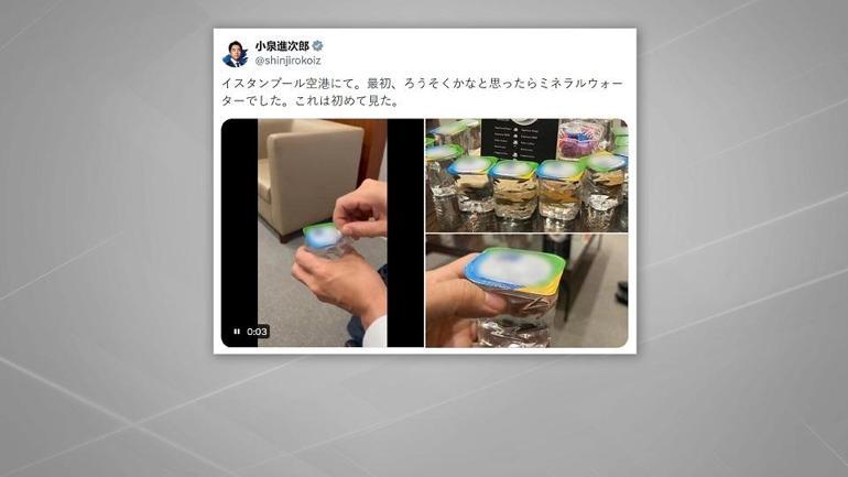 Japonya Savunma Bakanı bardak su ile tanıştı: Bunu ilk başta mum sandım