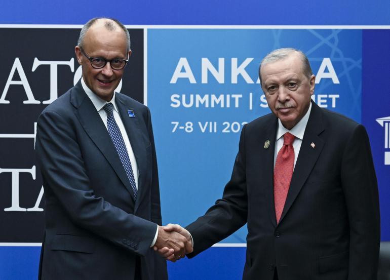 SON DAKİKA Cumhurbaşkanı Erdoğandan NATO diplomasisi Macron, Meloni, Merz...