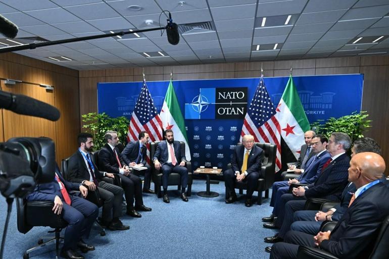 SON DAKİKA CANLI YAYIN... Trump, Şara ile görüştü: Suriyeyi teröre destek veren devletler listesinden çıkaracağız