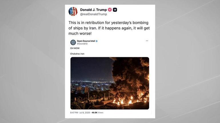 Trump, Bu gece saldırı gerçekleşebilir demişti: ABD yine İranı vurdu