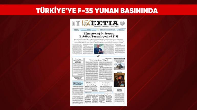 Atina’da F-35 endişesi Saldırmazlık anlaşması önerisi