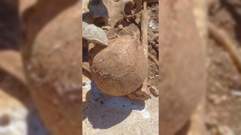 İnşaat kazısında insan kemikleri bulundu