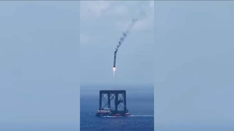 Çin, ABDnin SpaceXine rakip Roket ağ ile yakalandı
