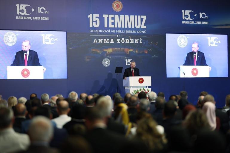 SON DAKİKA... TBMMde 15 Temmuzda anma töreni Cumhurbaşkanı Erdoğan: Tehlike hala devam ediyor
