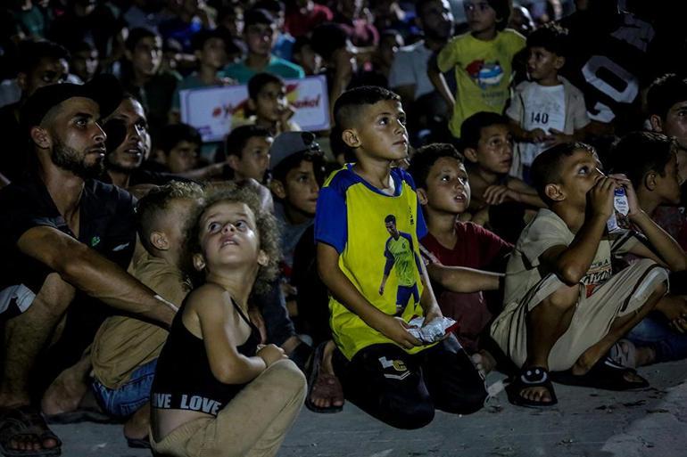 Gazzede dünya kupası sevinci