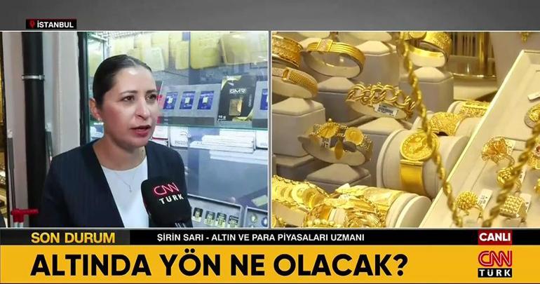 Gram altında 6 bin TLnin altı gelir mi Şirin Sarı beklentisini CNN TÜRKte açıkladı
