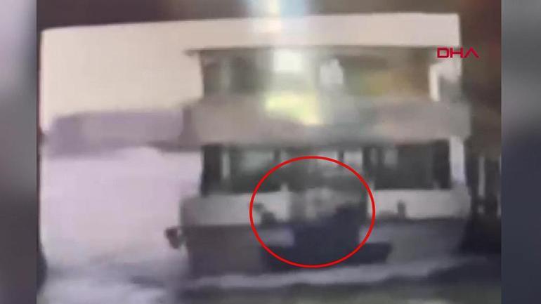 Gemi personeli denize işte böyle düştü