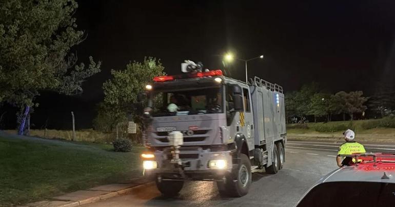 Eskişehirde TEI yerleşkesinde yangın