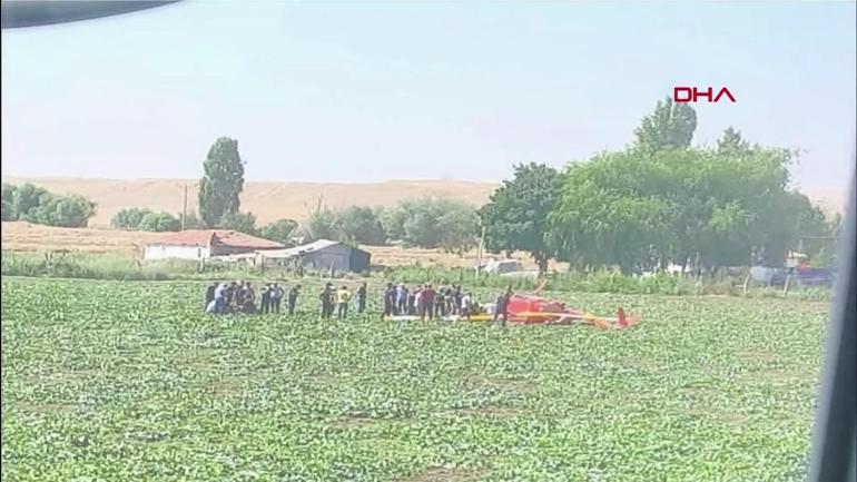 SON DAKİKA Ankarada bir eğitim helikopteri düştü