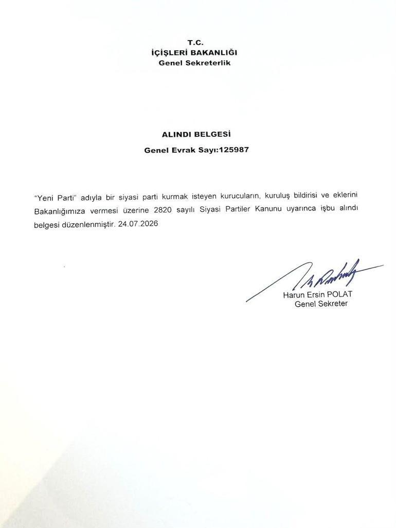 SON DAKİKA... Özgür Özel CHPden istifa etti Yeni Partinin kuruluş evraklarını imzaladı