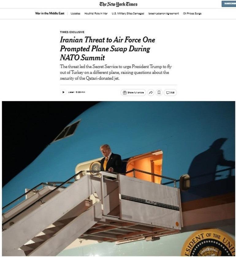 Neden Air Force Onea binmedi Trumpın uçak değişikliğinin sebebi ortaya çıktı