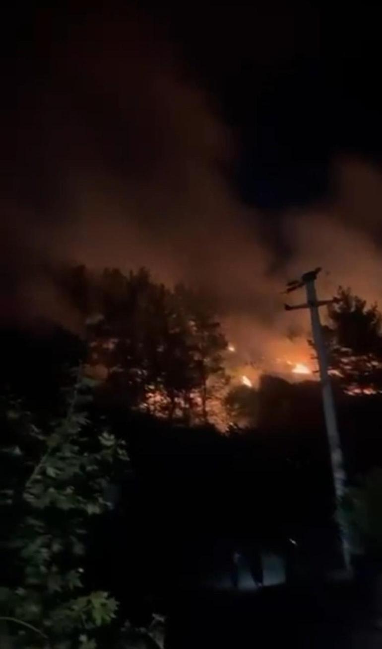 Kabus Dört bir yanda alevlerle mücadele Yollar kapandı evler tahliye edildi