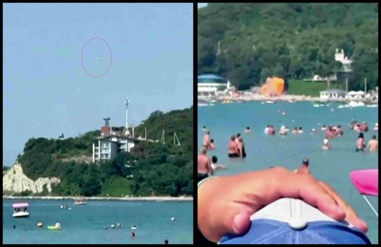 Rusya’da plajda dehşet anları Tatilcilerin üzerine İHA düştü: 3’ü çocuk 7 ölü…