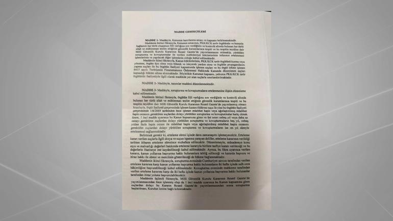 SON DAKİKA... Terörsüz Türkiyede kritik gün Yasa teklifi TBMMye sunuldu