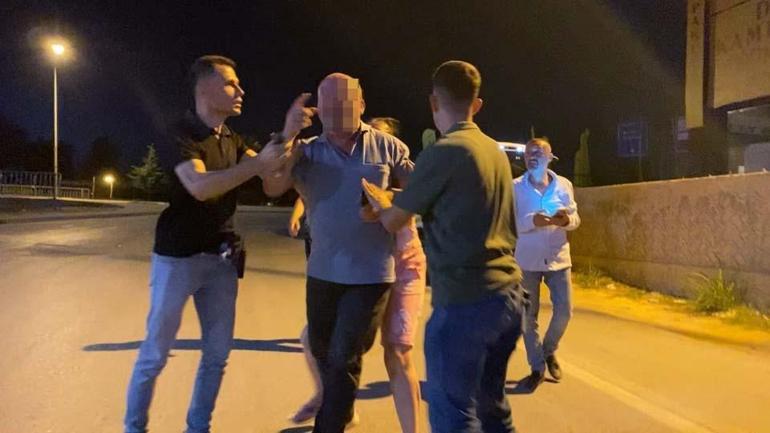 Alkollü sürücüden gazetecilere mermerli saldırı