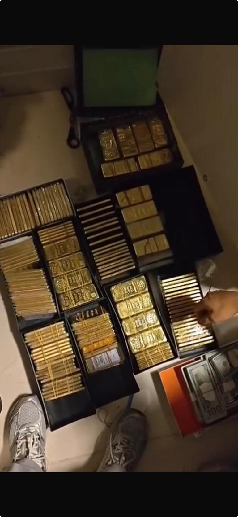  Tek adreste 200 kg altın ele geçirildi