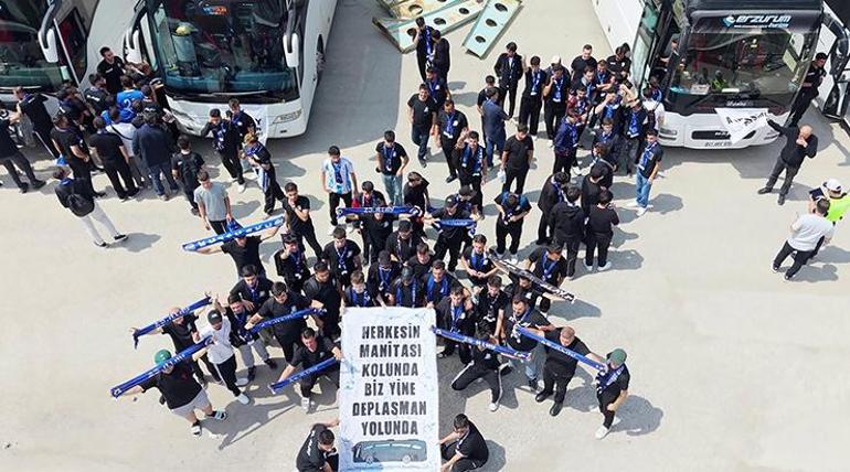 Erzurumsporlu taraftarlar, Amedspor maçı için Diyarbakır’a gidiyor