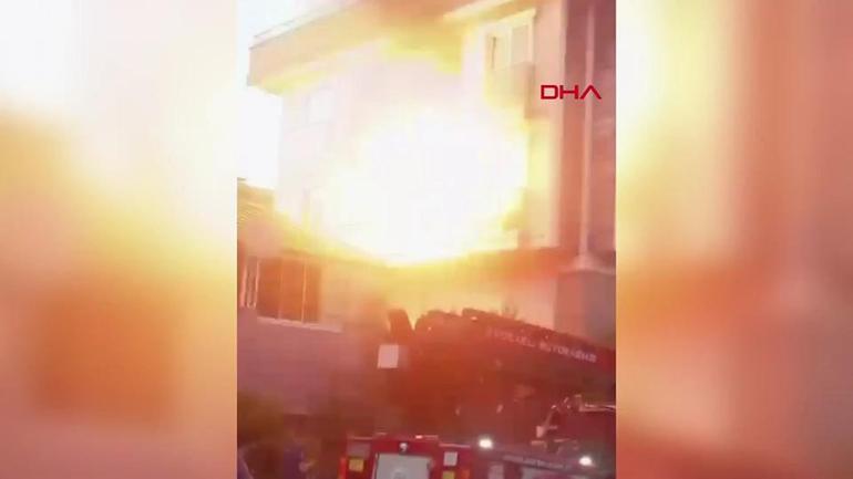 Kocaelideki doğal gaz patlaması kamerada