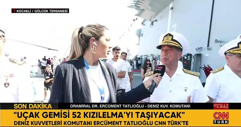 Deniz Kuvvetleri Komutanı Tatlıoğlu, CNN TÜRKte: Milli uçak gemisi için tarih verdi