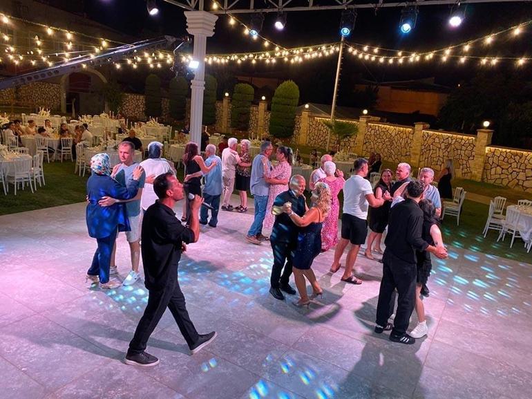  Damat ve yakınları gece boyunca eğlendi