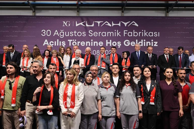 8 milyar liralık seramik fabrikası üretime başladı