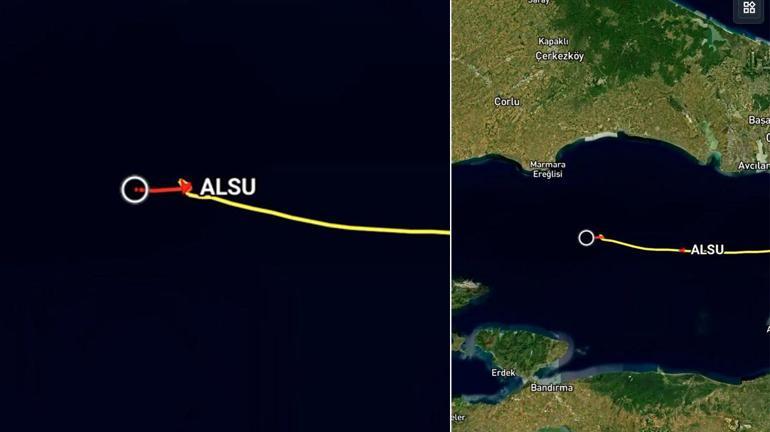 Alsu gemisinin kaza sonrası manevraları görüntülendi