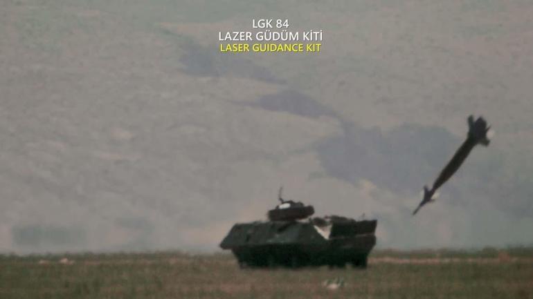  4 atışta 4 isabet ASELSAN güdüm kitleri, hedefleri başarıyla vurdu