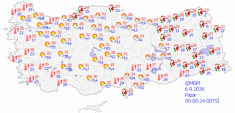 SON DAKİKA 6 EYLÜL HAVA DURUMU | Bugün hava nasıl olacak, yağış bekleniyor mu İstanbul, İzmir, Ankara hava tahminleri