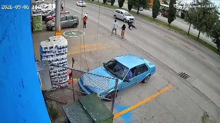 Market çalışanı kahramana dönüştü Küçük kızı son anda kurtardı