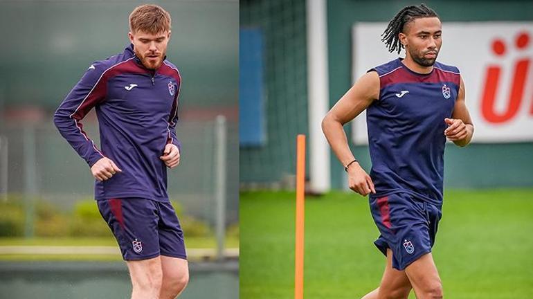 Trabzonsporda Galatasaray maçı öncesi iki oyuncudan sevindiren haber