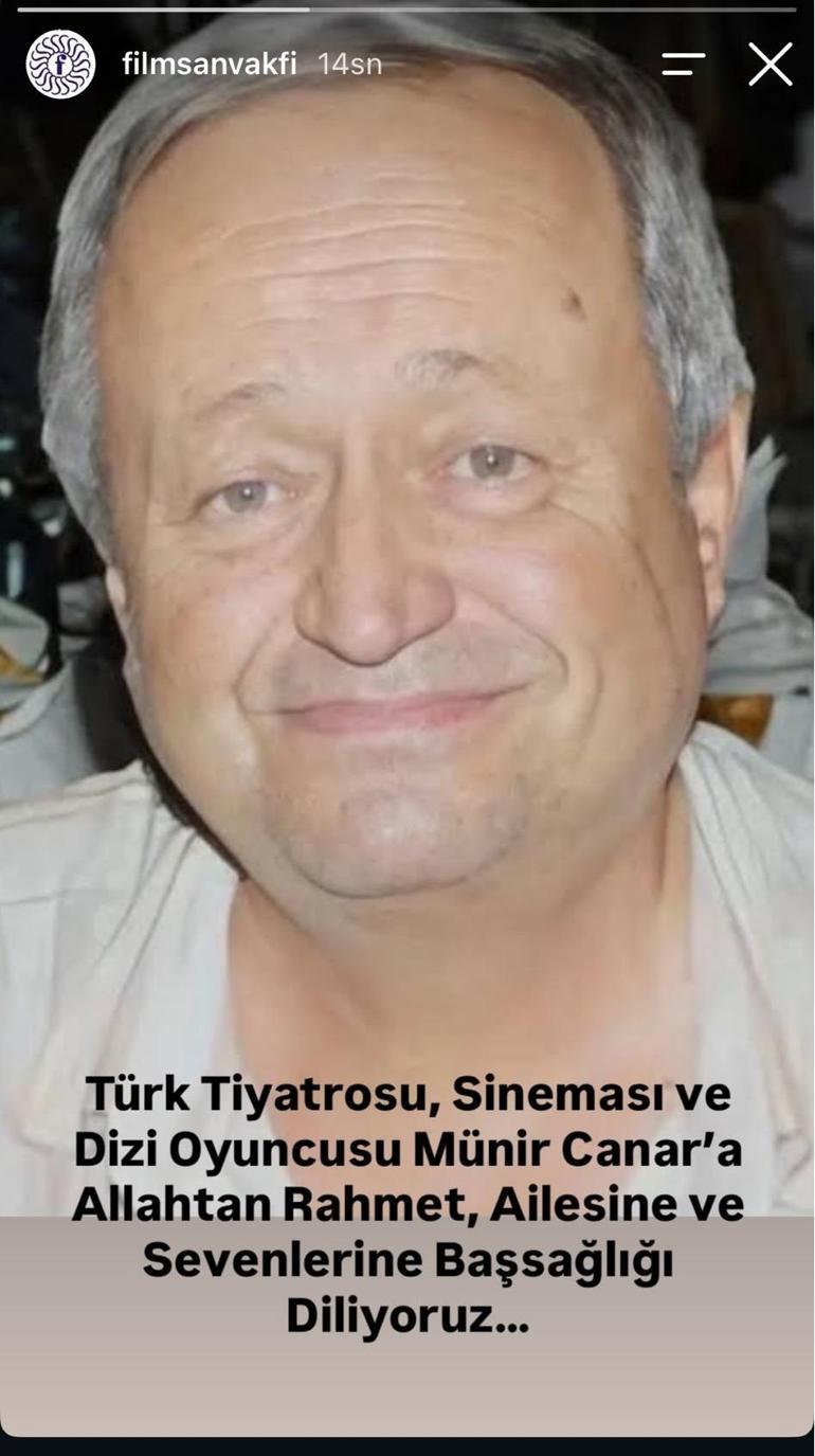 SON DAKİKA | Münir Canar hayatını kaybetti Devlet Tiyatroları Genel Müdürlüğü duyurdu Sanat dünyasının acı kaybı