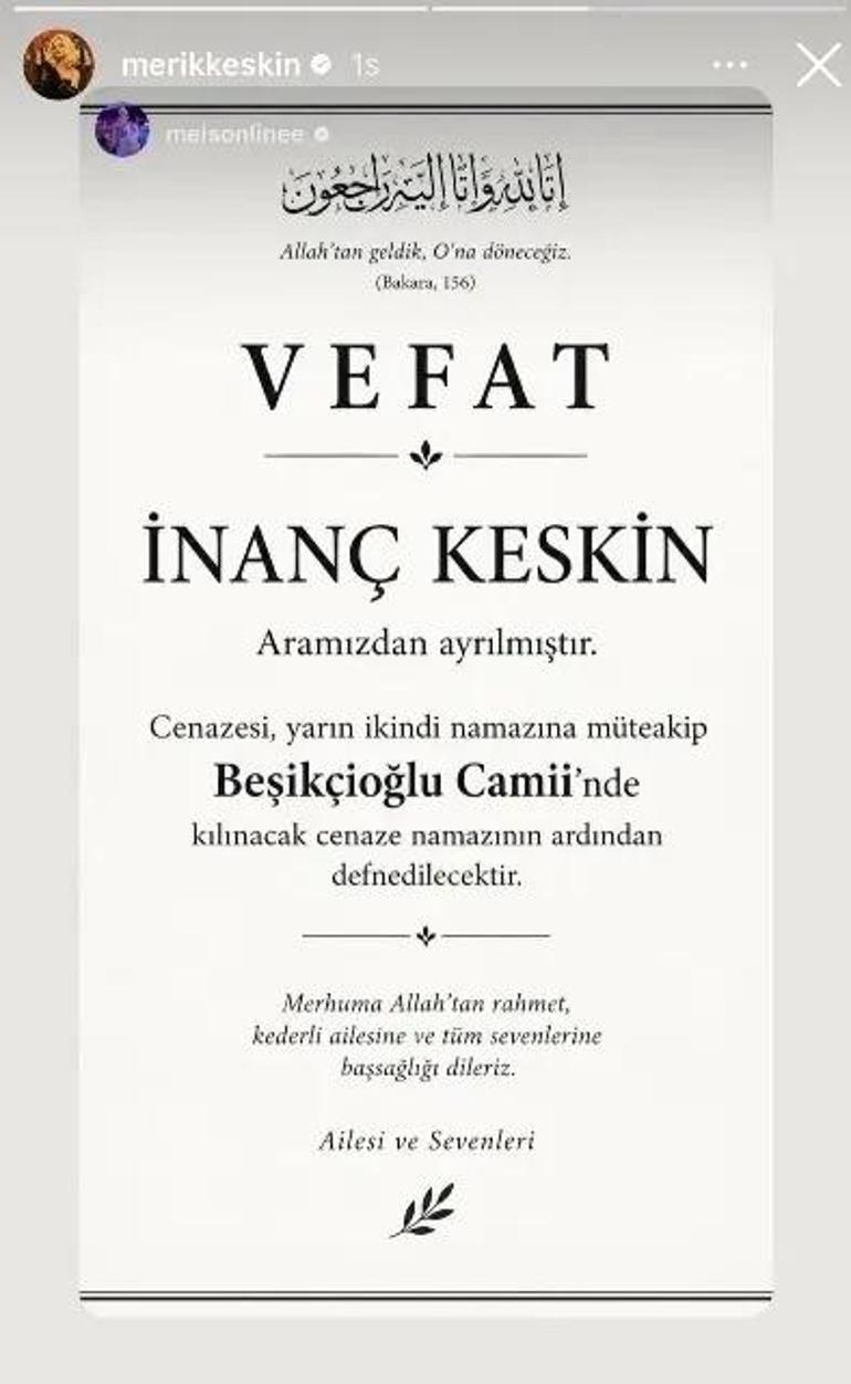 İnanç Keskin neden öldü, hastalığı neydi Meriç Keskinin abisi İnanç Keskin kimdir, kaç yaşında vefat etti