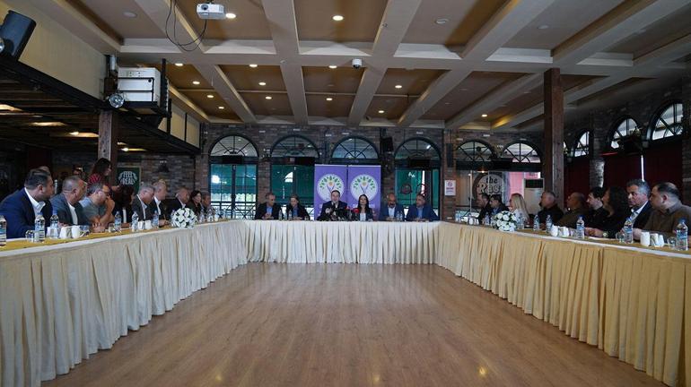DEM Parti, Alevi kurumları ile bir araya geldi Tuncer Bakırhandan Terörsüz Türkiye mesajı