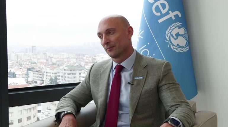Çocukların 5te 1i sanal dünya mağduru UNICEF Türkiye Temsilcisi Paolo Marchi CNN TÜRKte