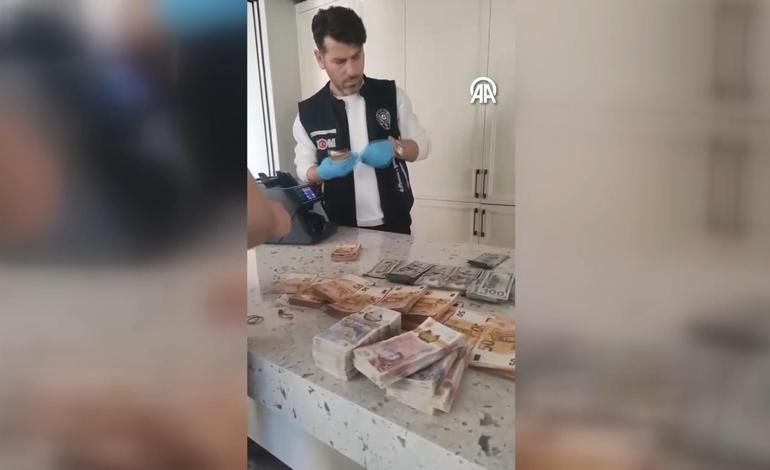 Külçe külçe altın, deste deste para... Mersinde yolsuzluk soruşturması şüphelisinin evinden servet çıktı
