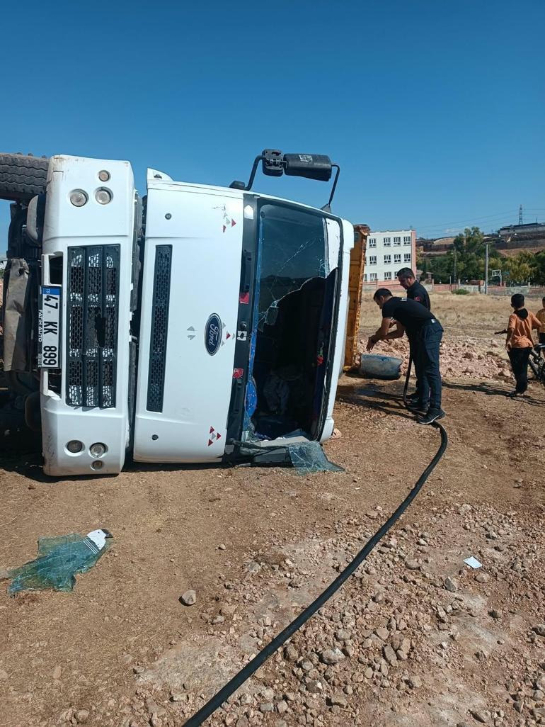 Mardinde feci kaza Sürücü yaralandı