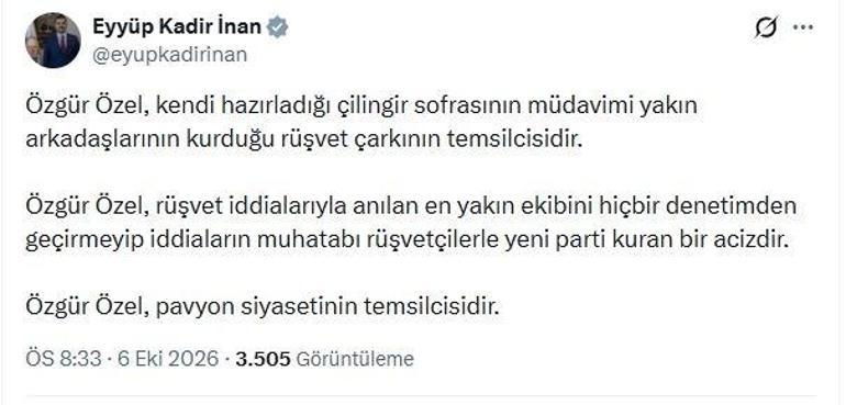  Rüşvetçilerle yeni parti kuran bir aciz