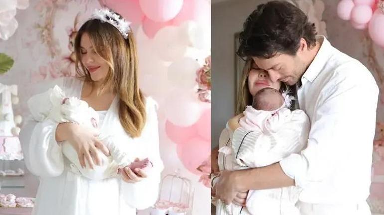 Merve Dinçkol - Feyyaz Şerifoğlu çiftinin minik kızları Defne Yaza bakın İşte son hali...