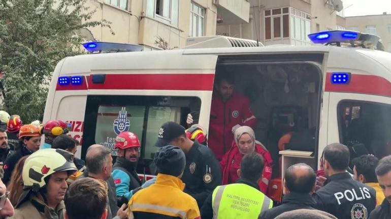 SON DAKİKA Maltepede 7 katlı binanın alttaki iki katı çöktü 2 kişi hayatını kaybetti, 3 kişi aranıyor