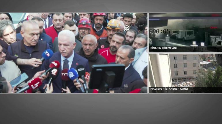 SON DAKİKA Maltepede 7 katlı binanın alttaki iki katı çöktü 2 kişi hayatını kaybetti, 3 kişi aranıyor