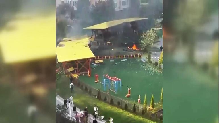 İHA tam o anda isabet etti Ölümden saniyelerle kurtuldu