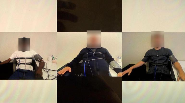 Yalan makineli dolandırıcılar yakalandı Çalışanlar işte bu makineye bağlandı