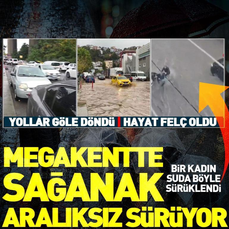 Suya kapılan kadın son anda kurtarıldı