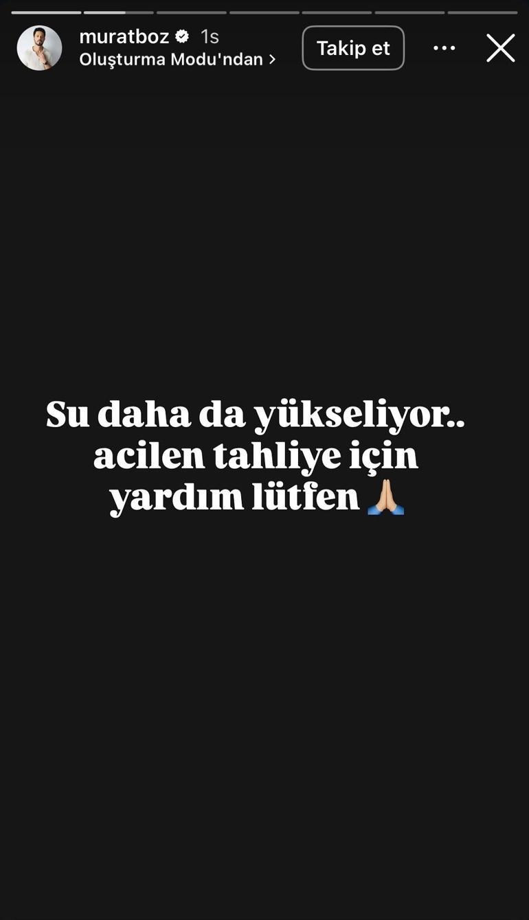 SON DAKİKA | Murat Boz ve Demet Özdemirden yardım çağrısı: MAHSUR KALDIK