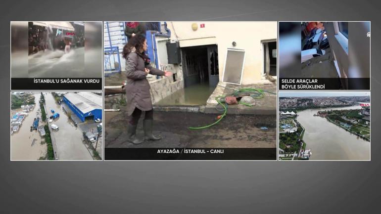İşte yağmur sonrası İstanbul manzarası… Sel gitti, felaketin izleri kaldı
