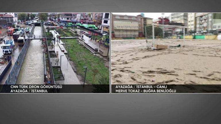İşte yağmur sonrası İstanbul manzarası… Sel gitti, felaketin izleri kaldı