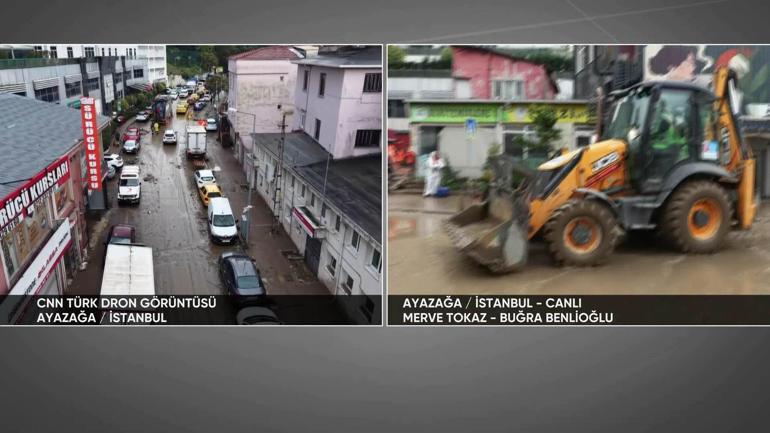 İşte yağmur sonrası İstanbul manzarası… Sel gitti, felaketin izleri kaldı